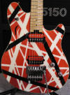 Van Halen 5150 striped Wolfgang Standard Deluxe Arch top