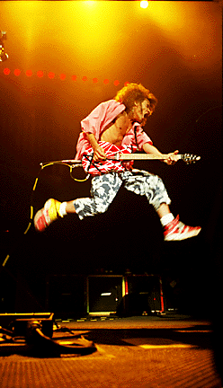 EVH flying Jump with a 5150 striped Wolfgang Special